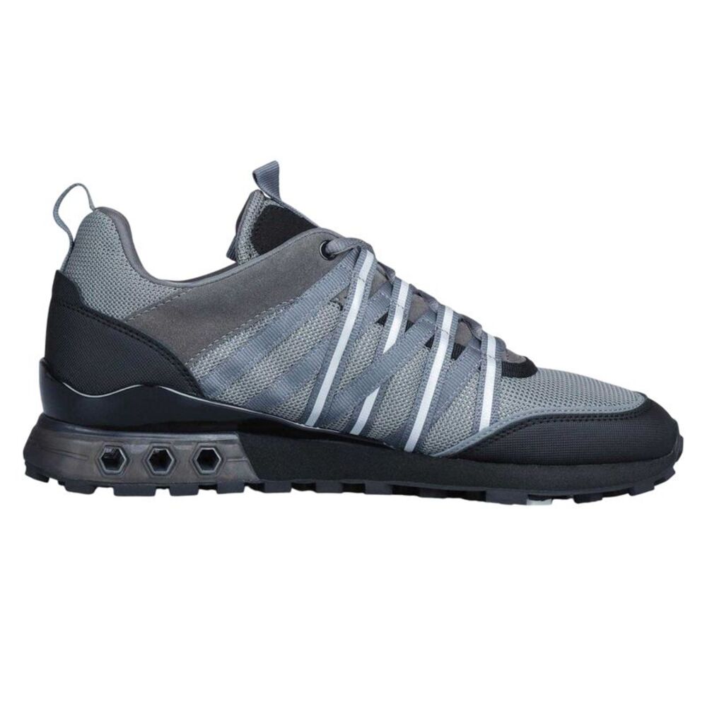 Cruyff Mens Fearia Eclipse Suede Hex-Tech Walking Sneakers / Gray